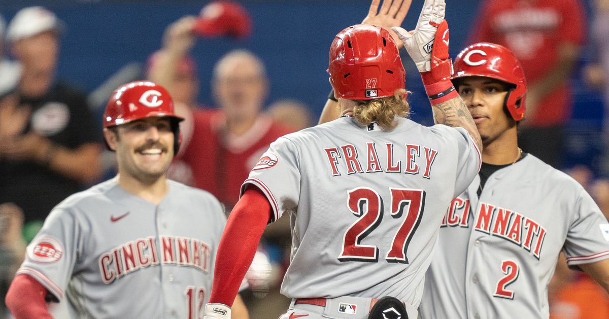 Featured image for "Jake Fraley leads Reds to series win over struggling Marlins"