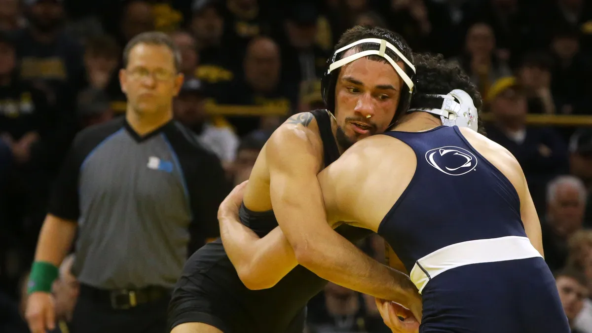 Featured image for "Penn State Wrestling Dominates Iowa with 29-6 Victory"