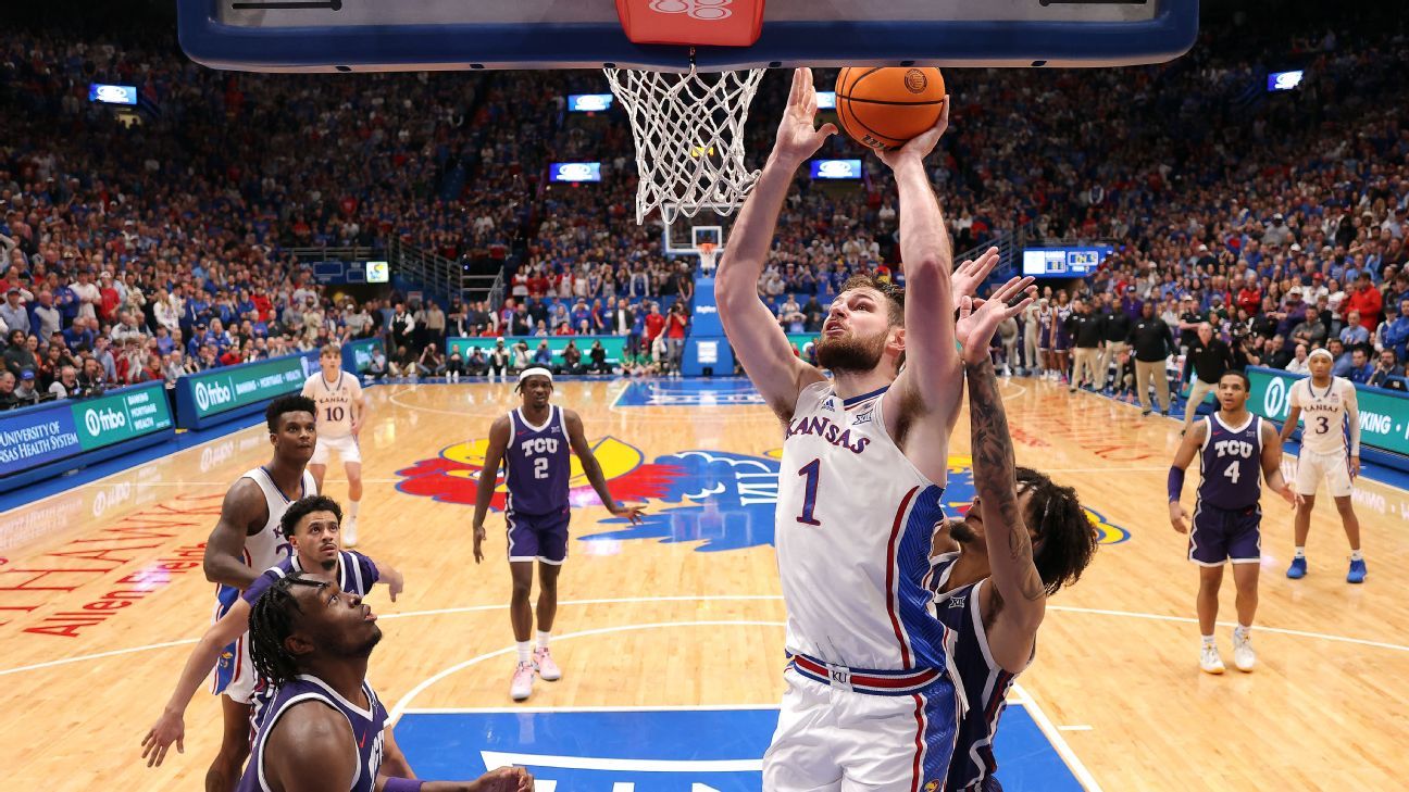 "Dickinson's Clutch Play Secures Kansas' Nail-Biting Victory Over TCU"