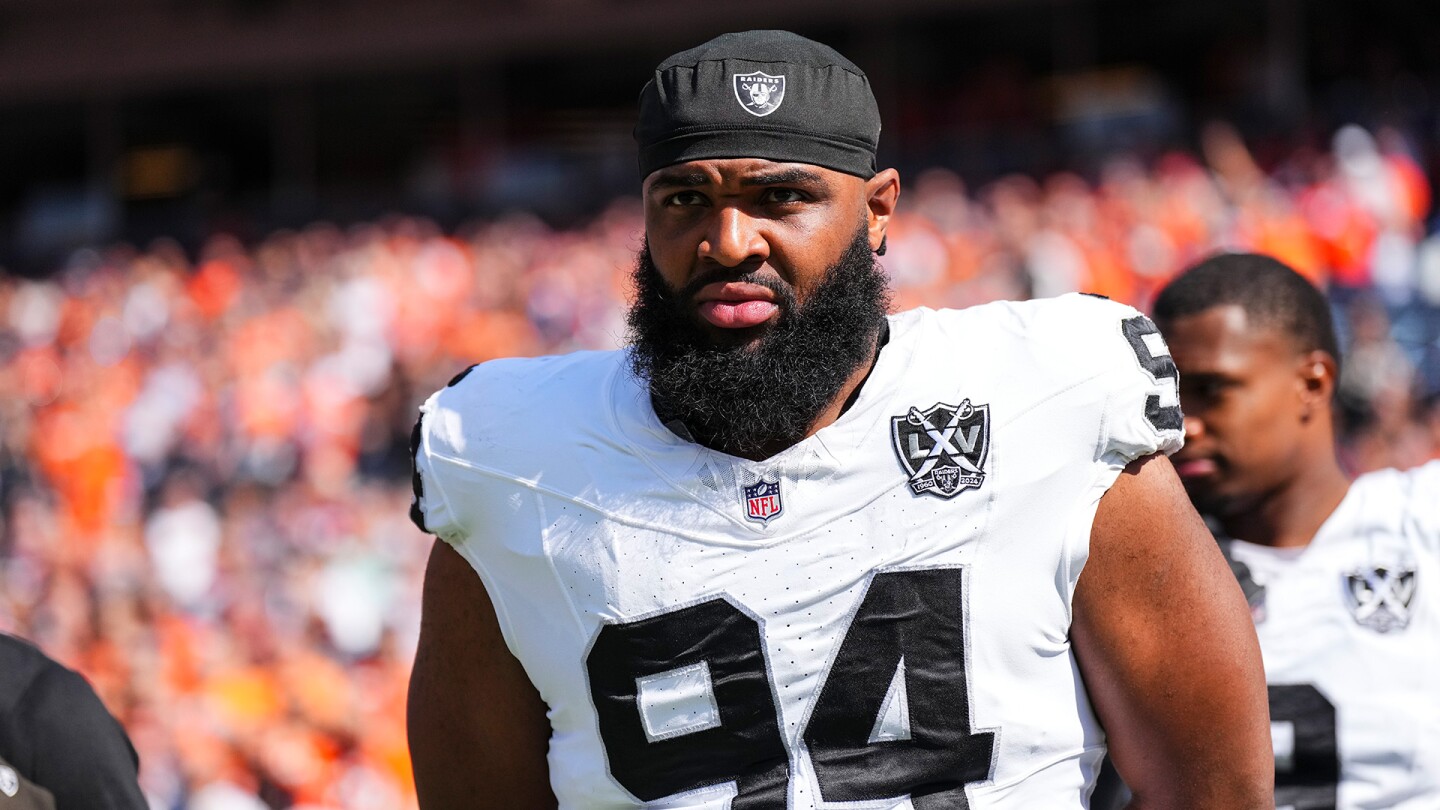 Featured image for Raiders teammate files HR complaint over Christian Wilkins's head kiss