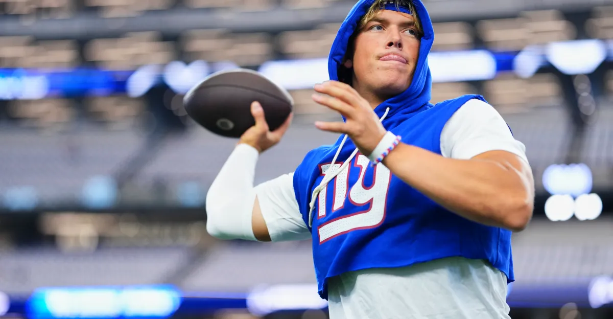 Featured image for Giants' Jaxson Dart Takes Over as Starting Quarterback