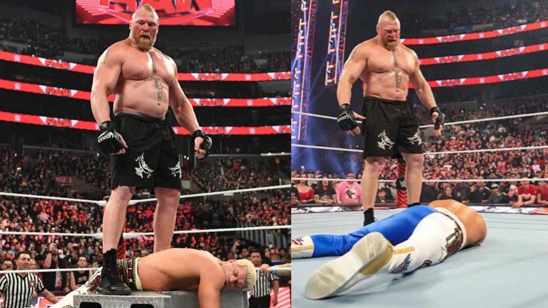 The Long-Awaited Feud: Brock Lesnar and Cody Rhodes in WWE Ring.