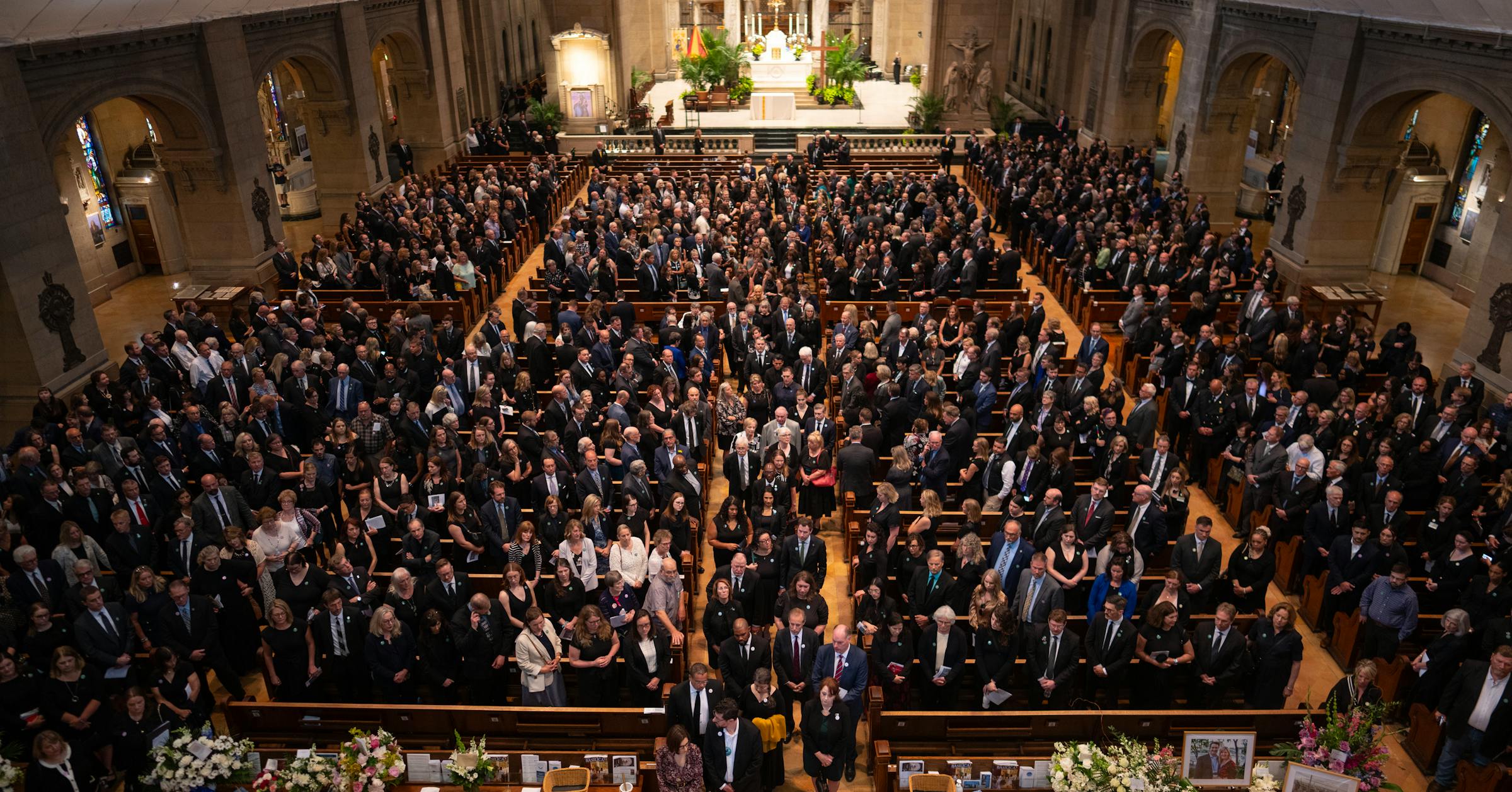 Featured image for Public figures and loved ones honor Minnesota lawmaker Melissa Hortman and her husband at funeral