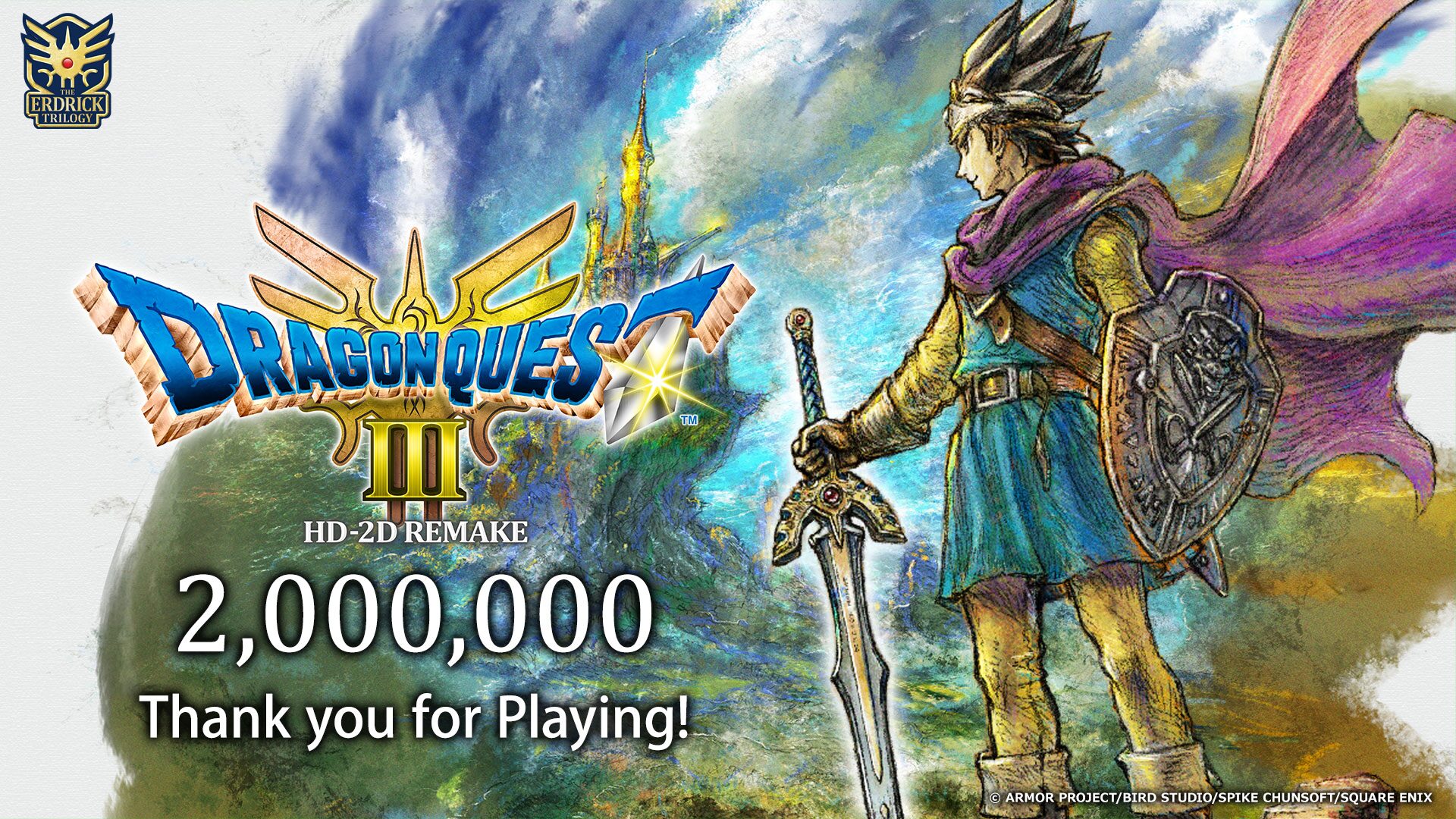 Featured image for Dragon Quest III HD-2D Remake Surpasses 2 Million Sales