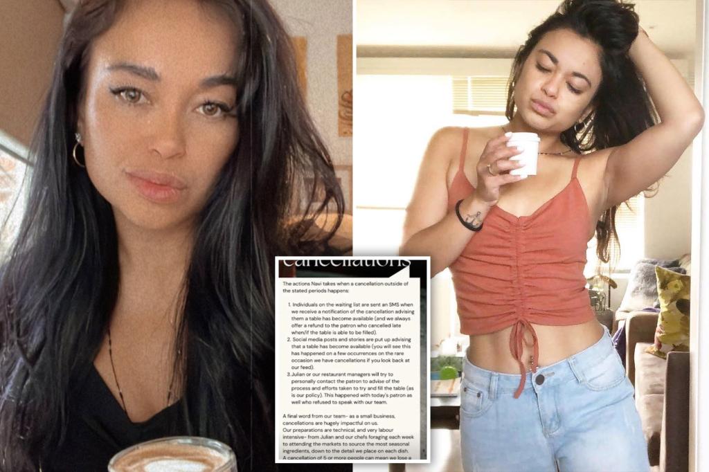 Outrage over exorbitant cancellation fee charged by Melbourne restaurant.