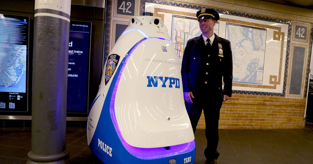 "NYPD Robot Takes on Times Square Subway Patrol"