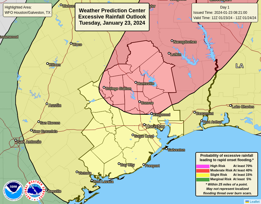 "Escalating Rainfall Threats in Houston and Southeast Texas"