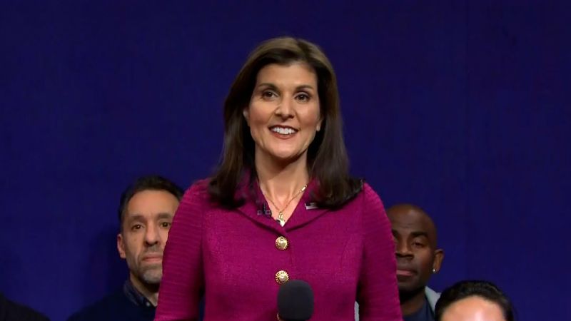 "Nikki Haley's Controversial 'SNL' Appearance Sparks Backlash and Mocks Trump"