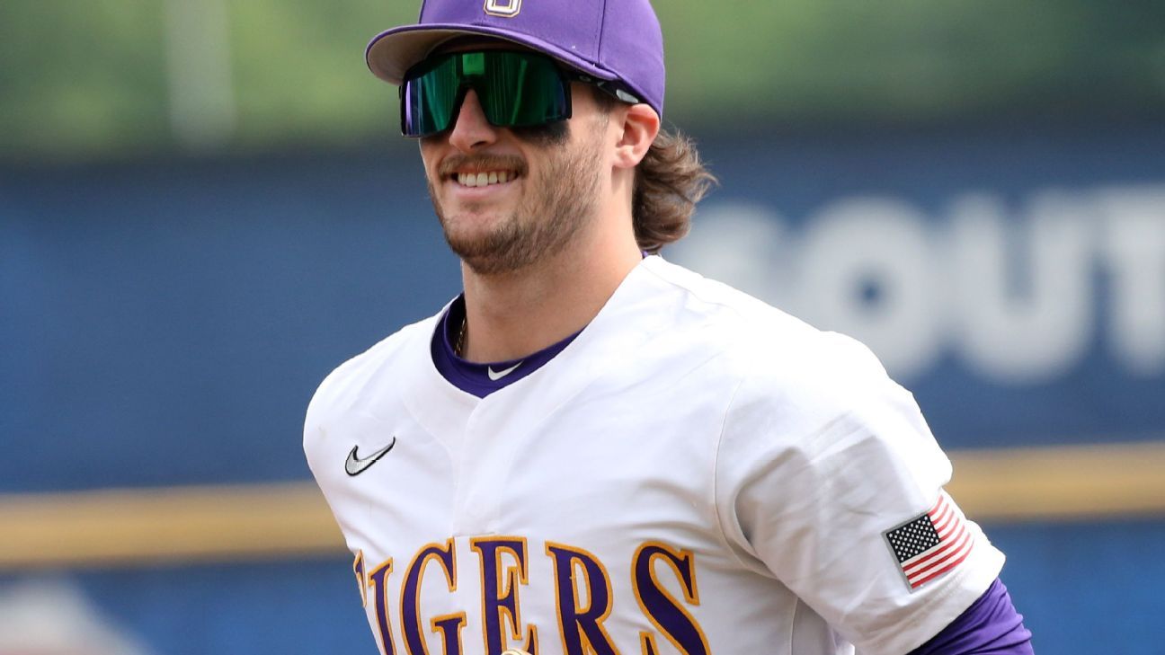LSU's Dylan Crews named NCAA's top baseball player with Golden Spikes Award win.