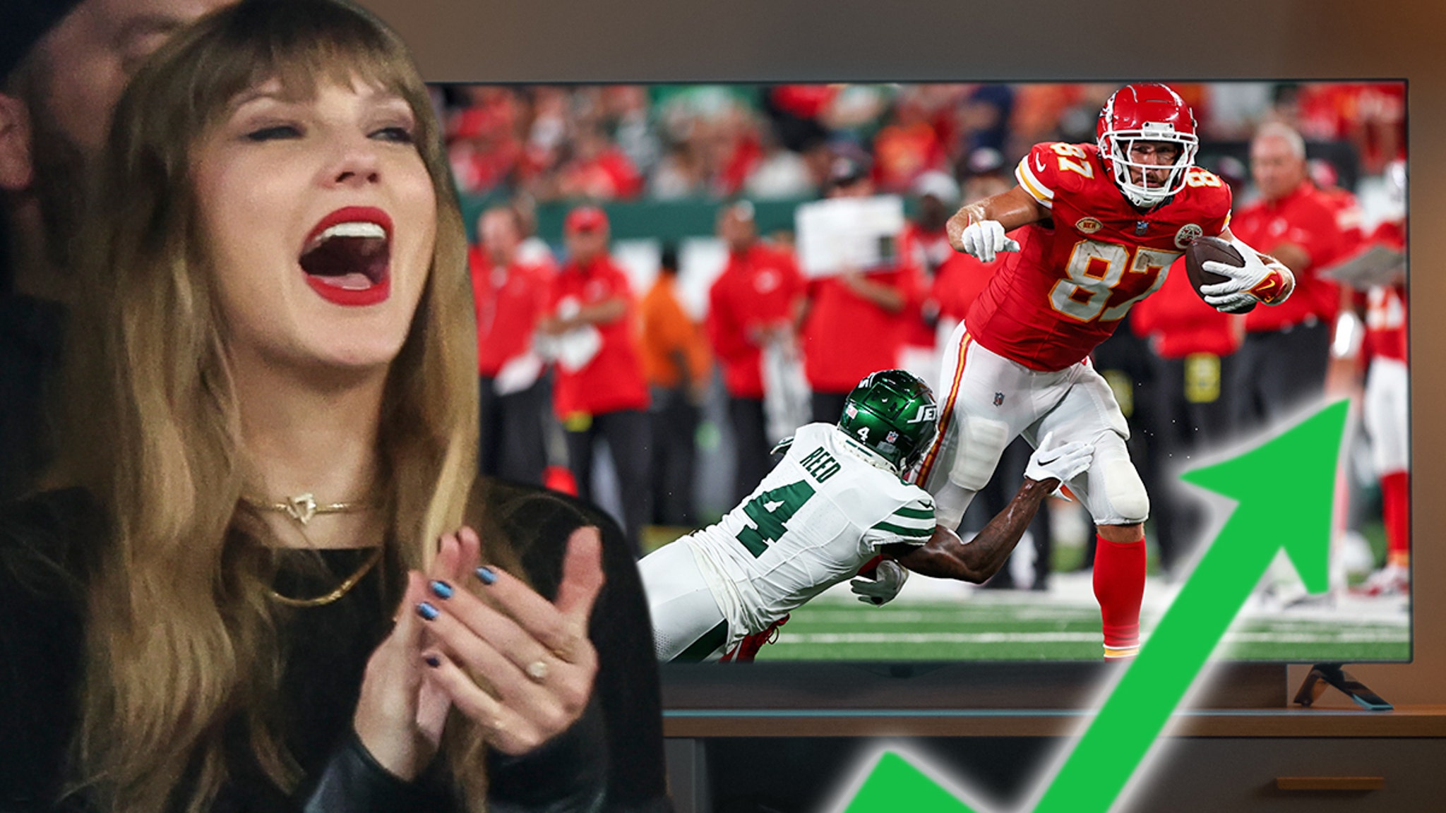 "Taylor Swift and Travis Kelce's Presence Causes 4 Million Drop in NFL Ratings"