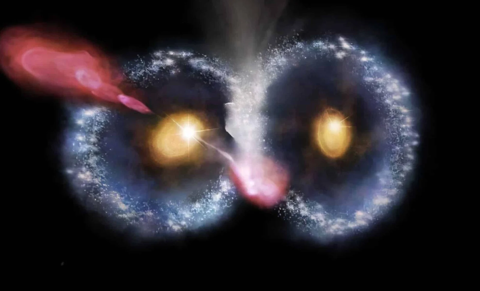 Astronomers Discover 'Cosmic Owl' Galaxy Collision