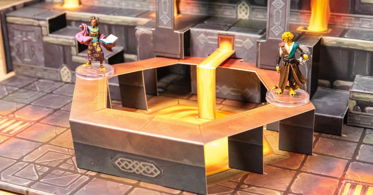 "Level up your D&D games with pop-up paper terrain"