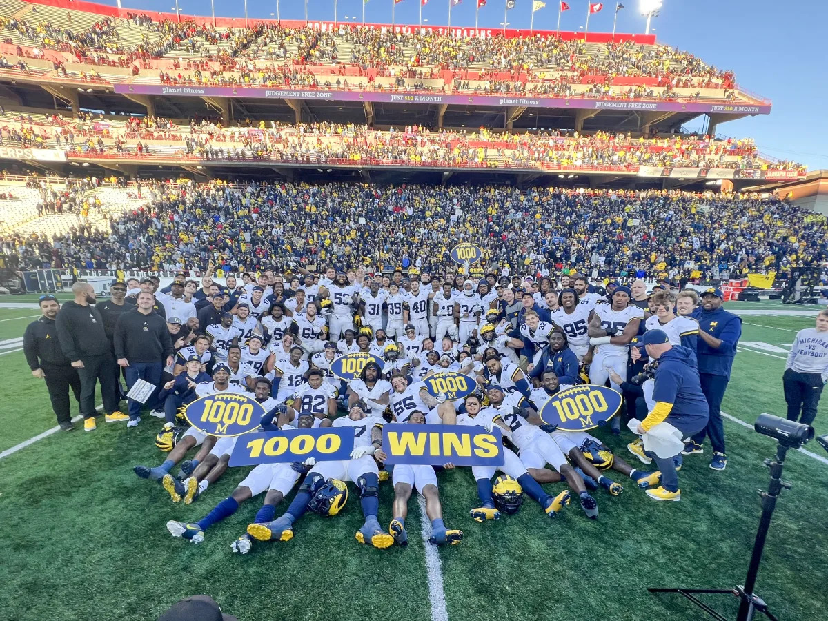 Michigan Football Reaches Milestone 1,000th Win Despite Harbaugh's Absence