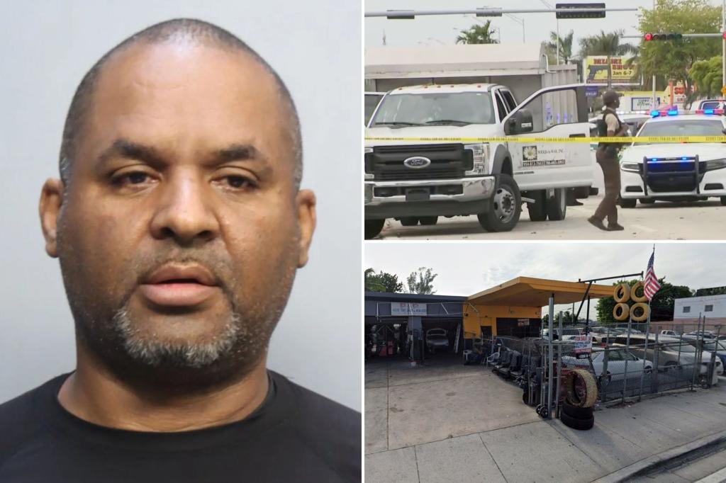 Featured image for "Landscaper Shot Over Leaf Dispute at Miami-Dade Tire Shop, Suspect Detained"