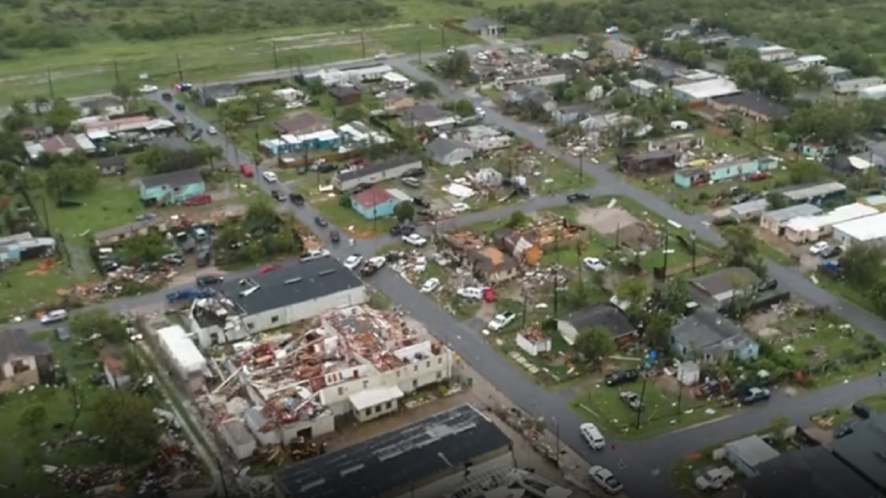 Deadly Texas tornado leaves trail of destruction.