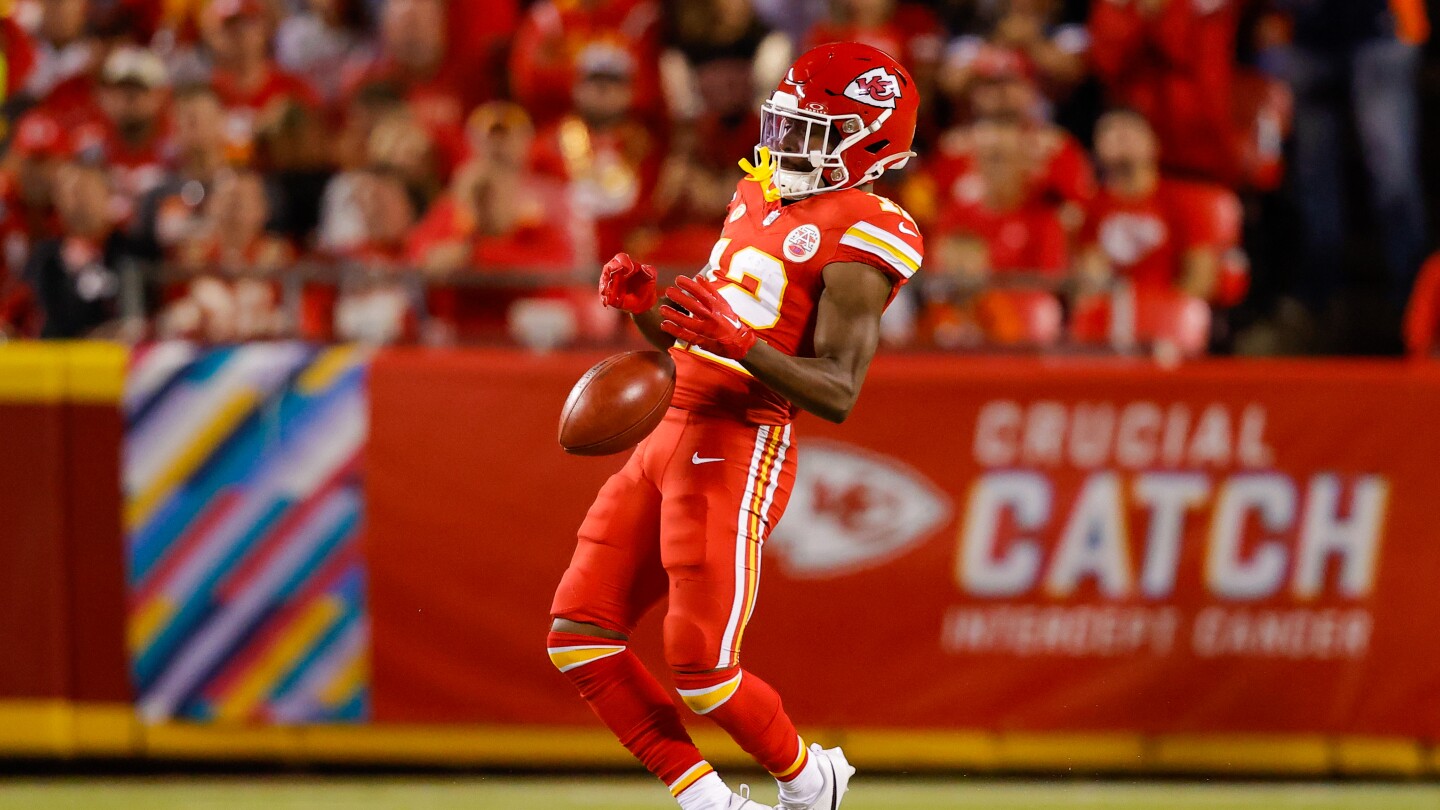 "Chiefs' Mecole Hardman and Charles Omenihu return as Montrell Washington and Keondre Coburn are waived"