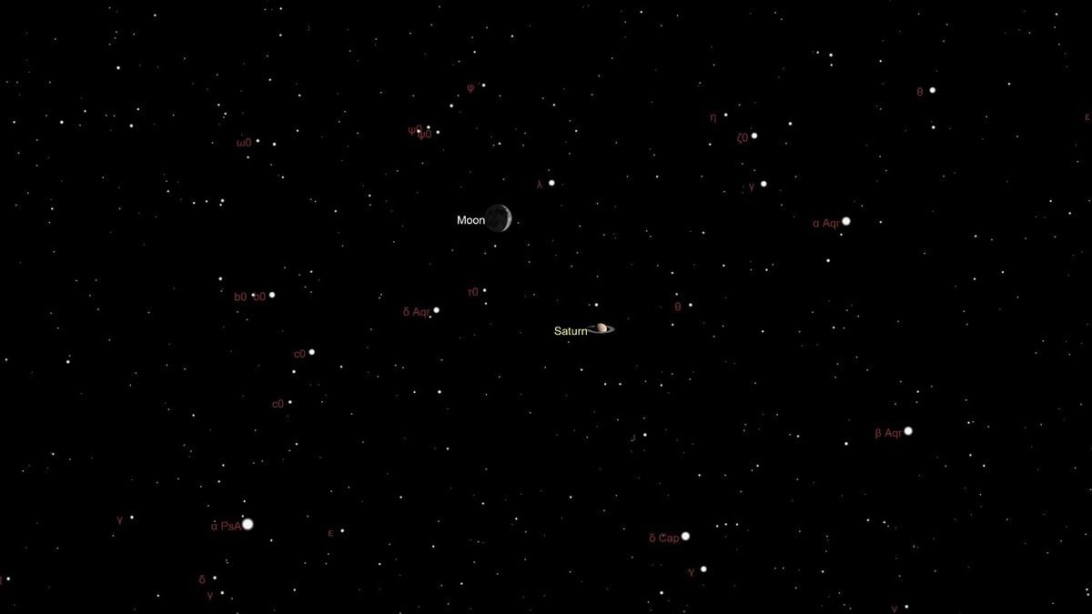 Featured image for "Rare Celestial Event: Thin Crescent Moon Converges with Saturn Tonight"