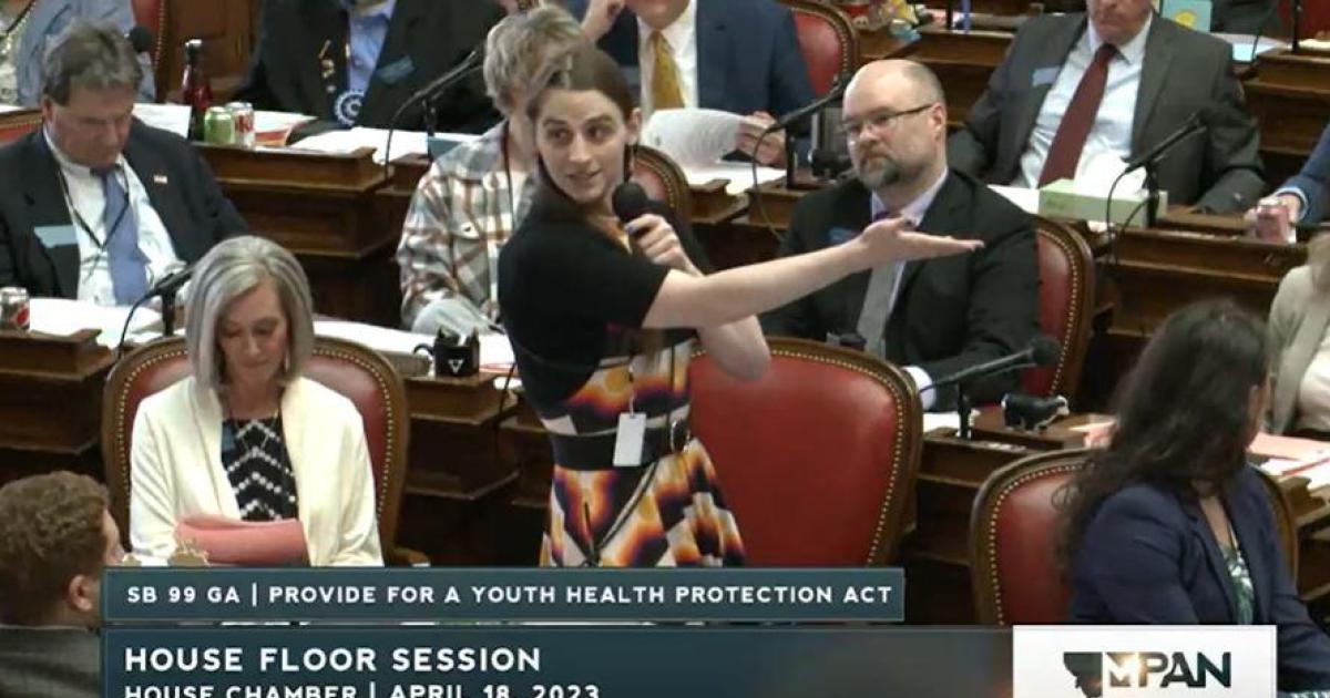 Transgender Montana lawmaker silenced and targeted by Republicans.