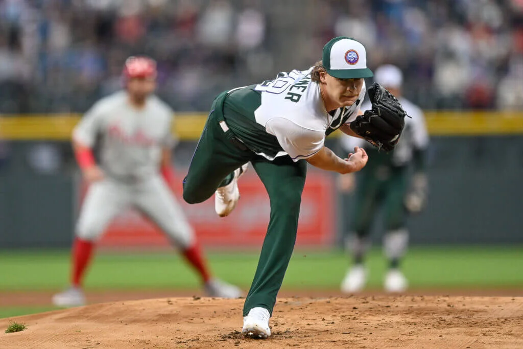 Rockies' Ryan Feltner sidelined with skull fracture and concussion after being hit by line drive.