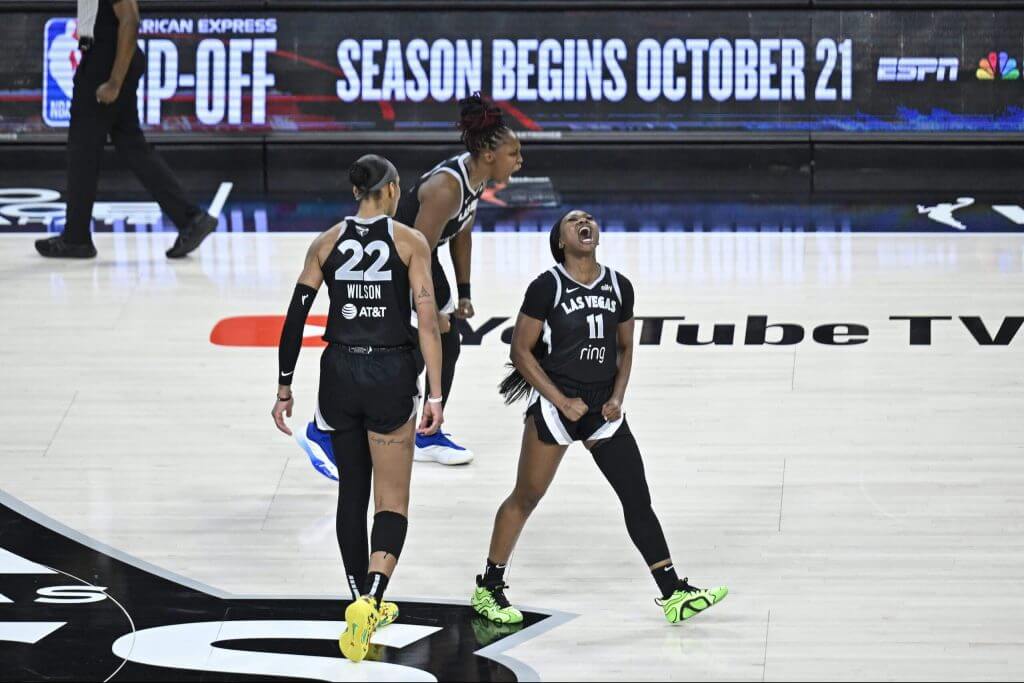 Featured image for Las Vegas Aces Win Game 1 in WNBA Finals Comeback