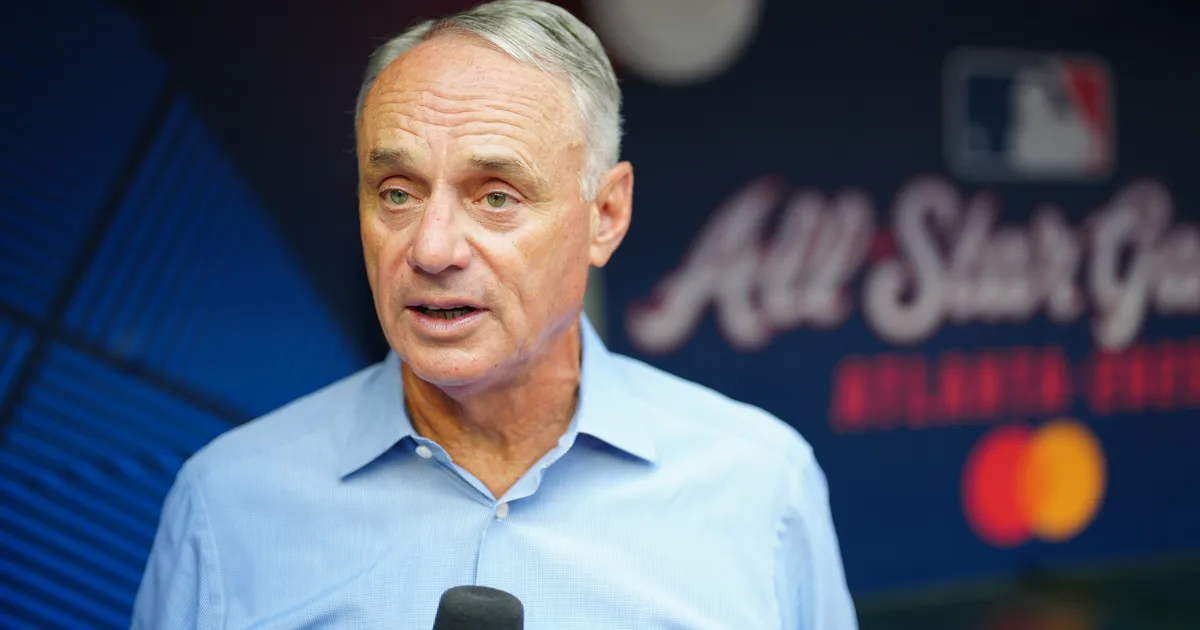 Featured image for Bryce Harper Confronts MLB Commissioner Over Salary Cap Tensions