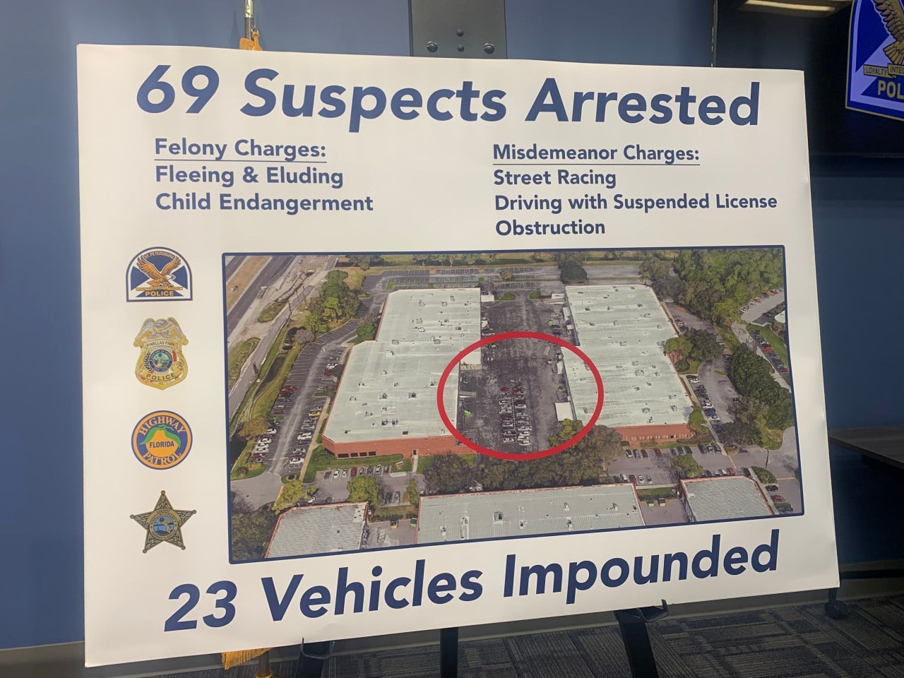 Featured image for Police arrest 69 in St. Pete street racing operation.