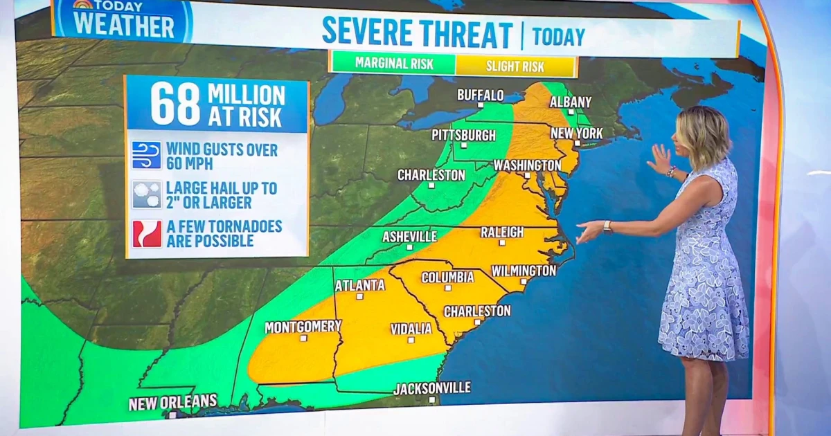 Severe Weather Threatens Millions on East Coast This Memorial Day