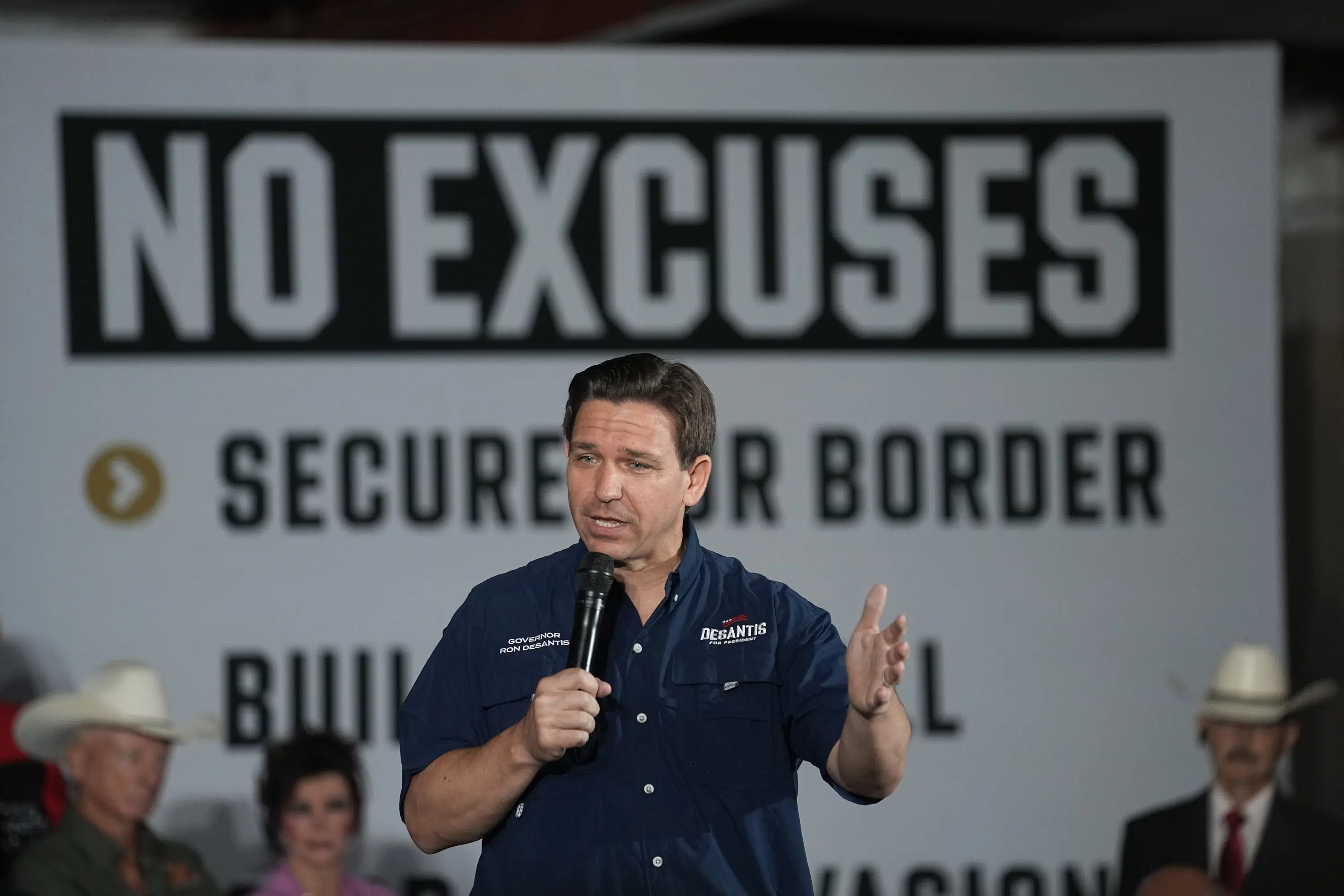 DeSantis doubles down on Trump-like immigration policies and proposes ending birthright citizenship.