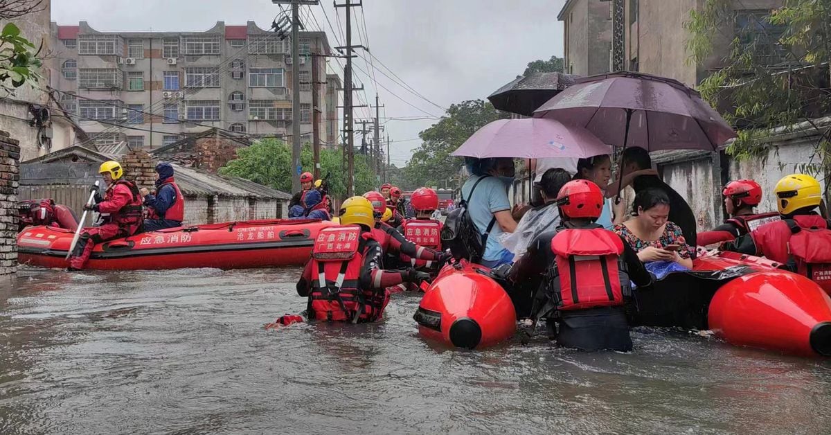 Southwest China hit by severe flooding due to 'dragon boat water' rains.