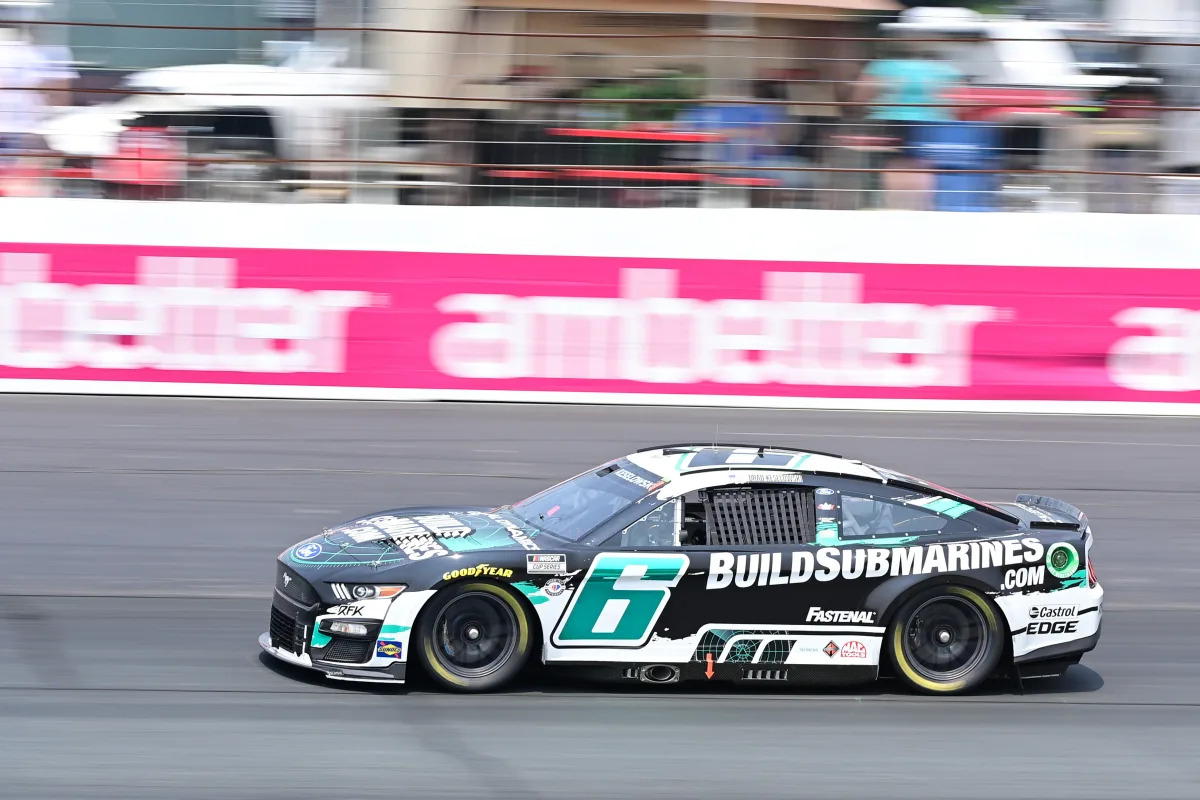 Featured image for "Brad Keselowski Dominates Stage 2, Bubba Wallace Suffers Pit Stop Setback"