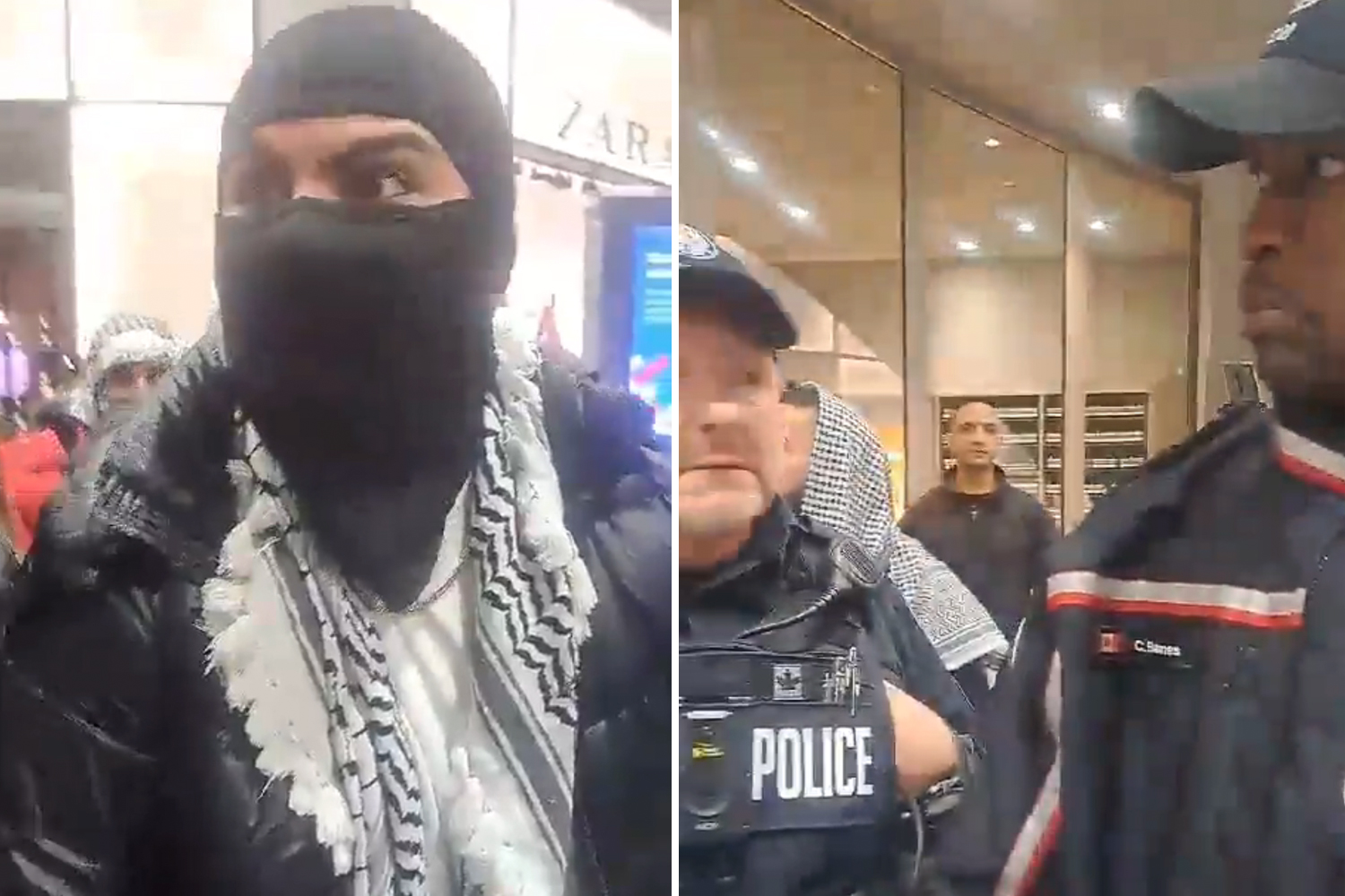 Pro-Palestine Protesters Threaten Violence at Toronto Mall, Police Investigate