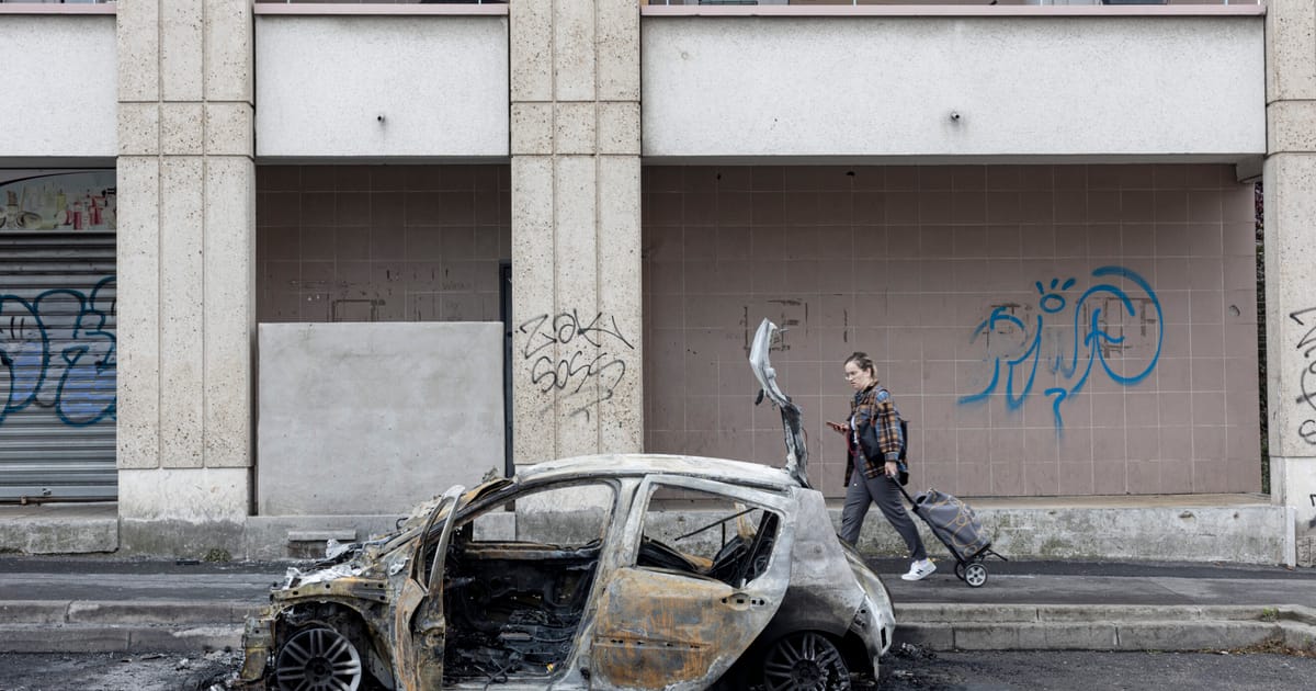 "Violent Outbreak Plunges French Town into Chaos and Anguish"