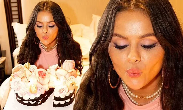 Selena Gomez Celebrates 31st Birthday with S-shaped Cake and Thankful Message
