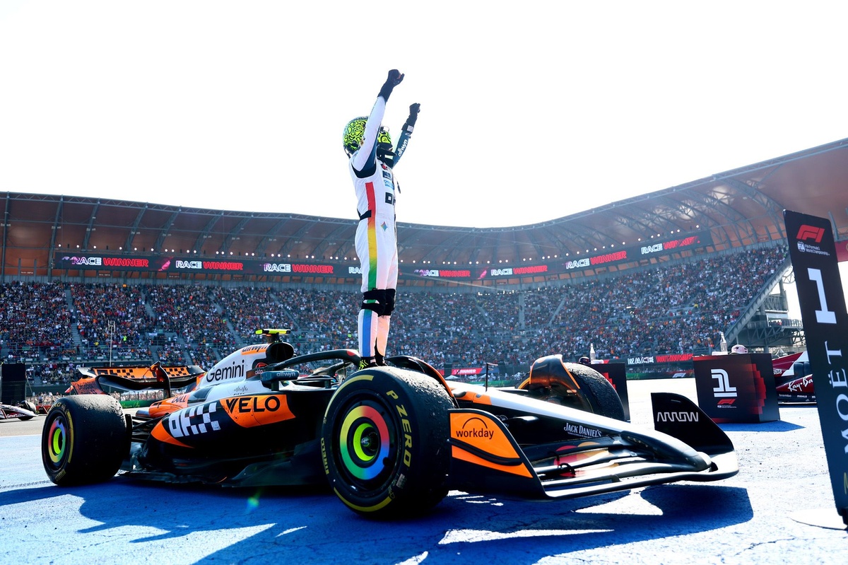 Featured image for Lando Norris Wins Mexican GP, Takes Lead in F1 Championship