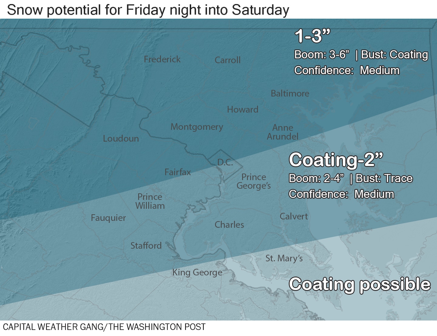 Featured image for "Wintry Weekend Ahead: Snow Forecast for D.C. and Maryland"
