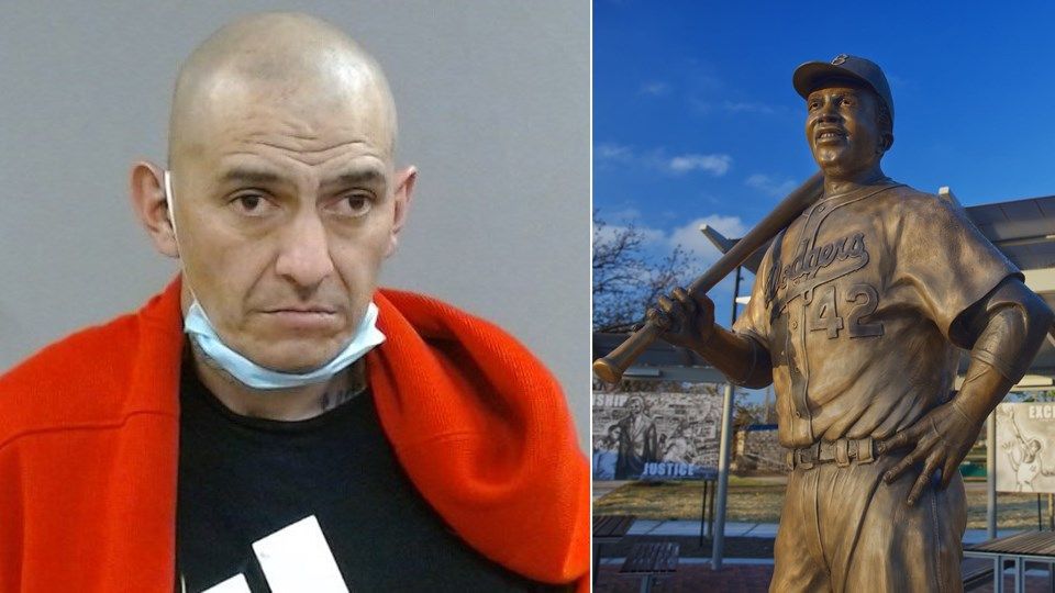 Featured image for Arrest Made in Theft of Jackie Robinson Statue in Wichita