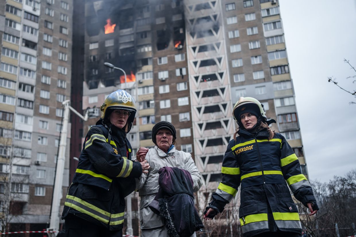 Featured image for "Kyiv Residents Lament Destruction as Russian Strikes Intensify in Ukraine"