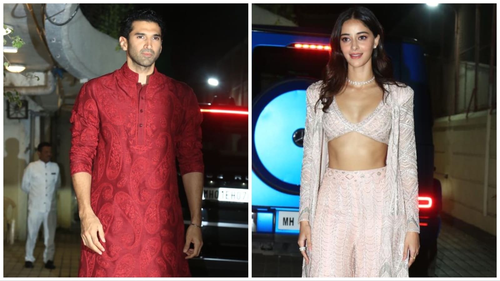 Featured image for Star-studded Diwali bash: Ananya Panday, Aditya Roy Kapur, Kartik Aaryan, and Karan Johar join Sara Ali Khan's celebration