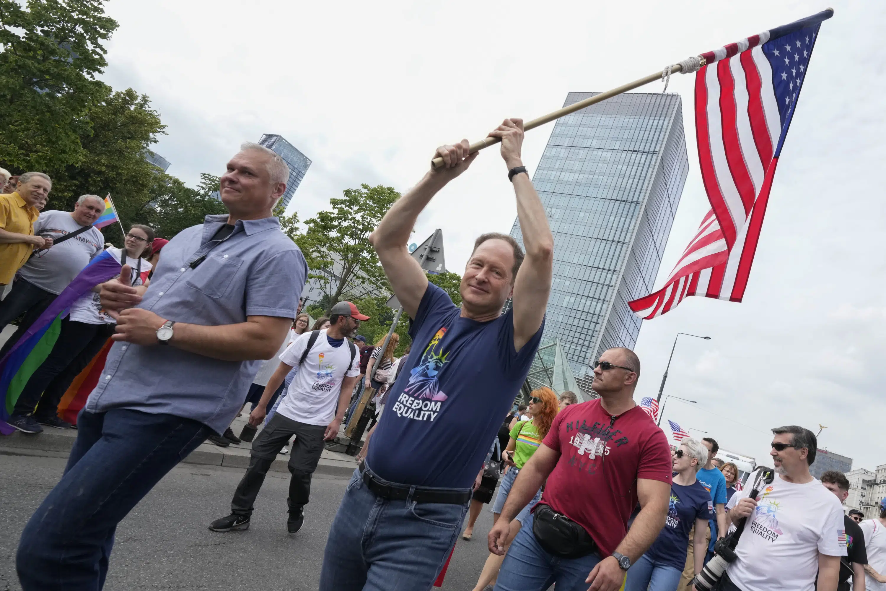 US ambassador joins largest LGBTQ Pride parade in Poland, amid election and rights concerns.