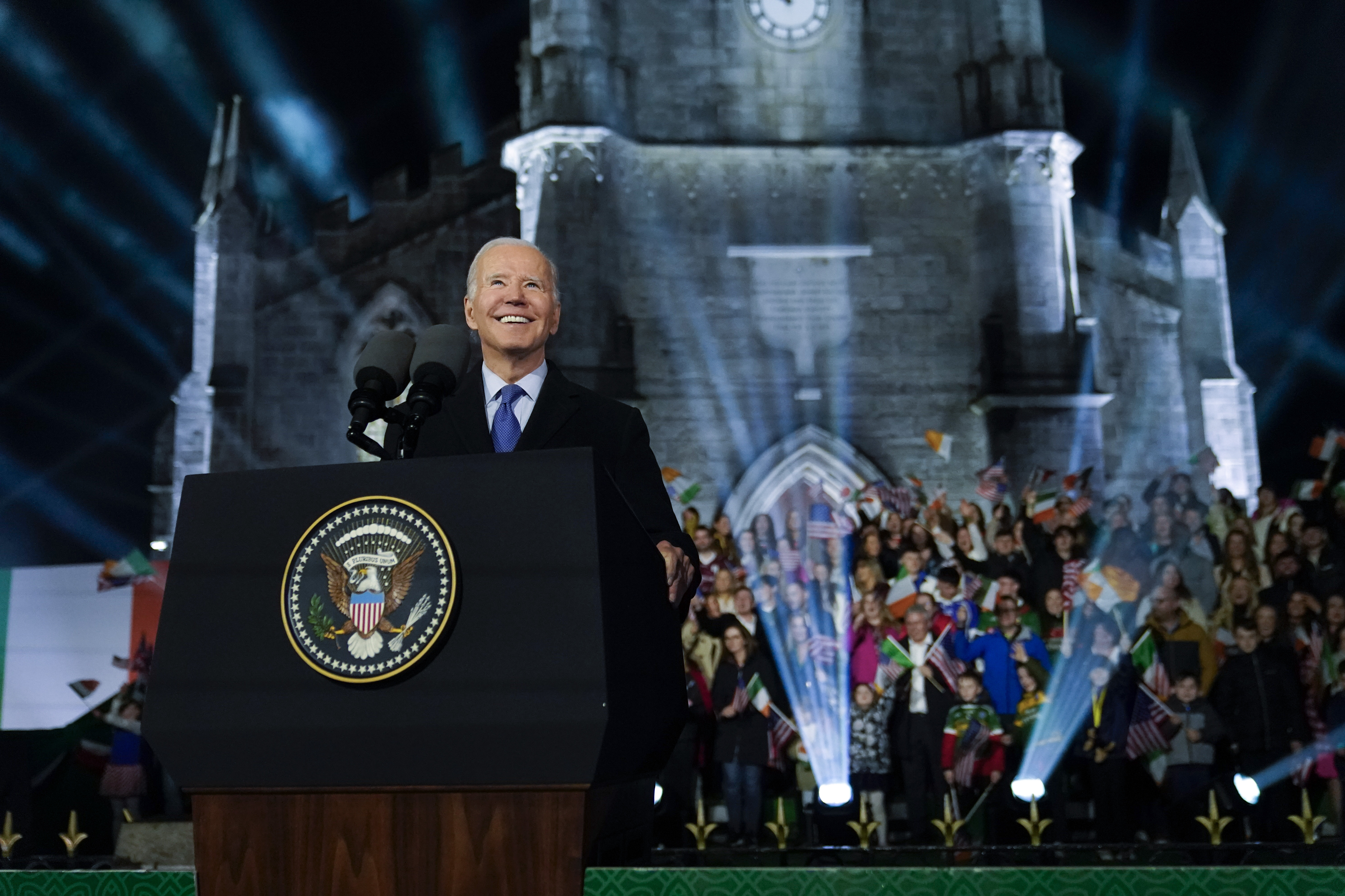 Biden's Irish ties and controversial statements.