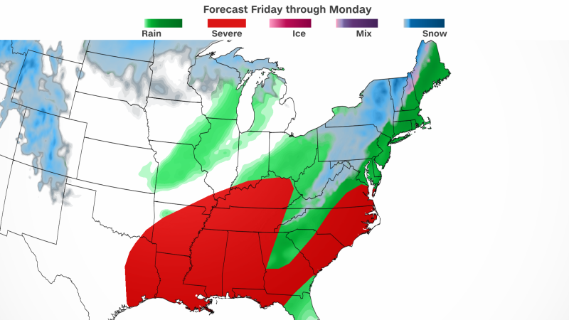 East Coast Braces for Massive Multi-Threat Storm This Weekend