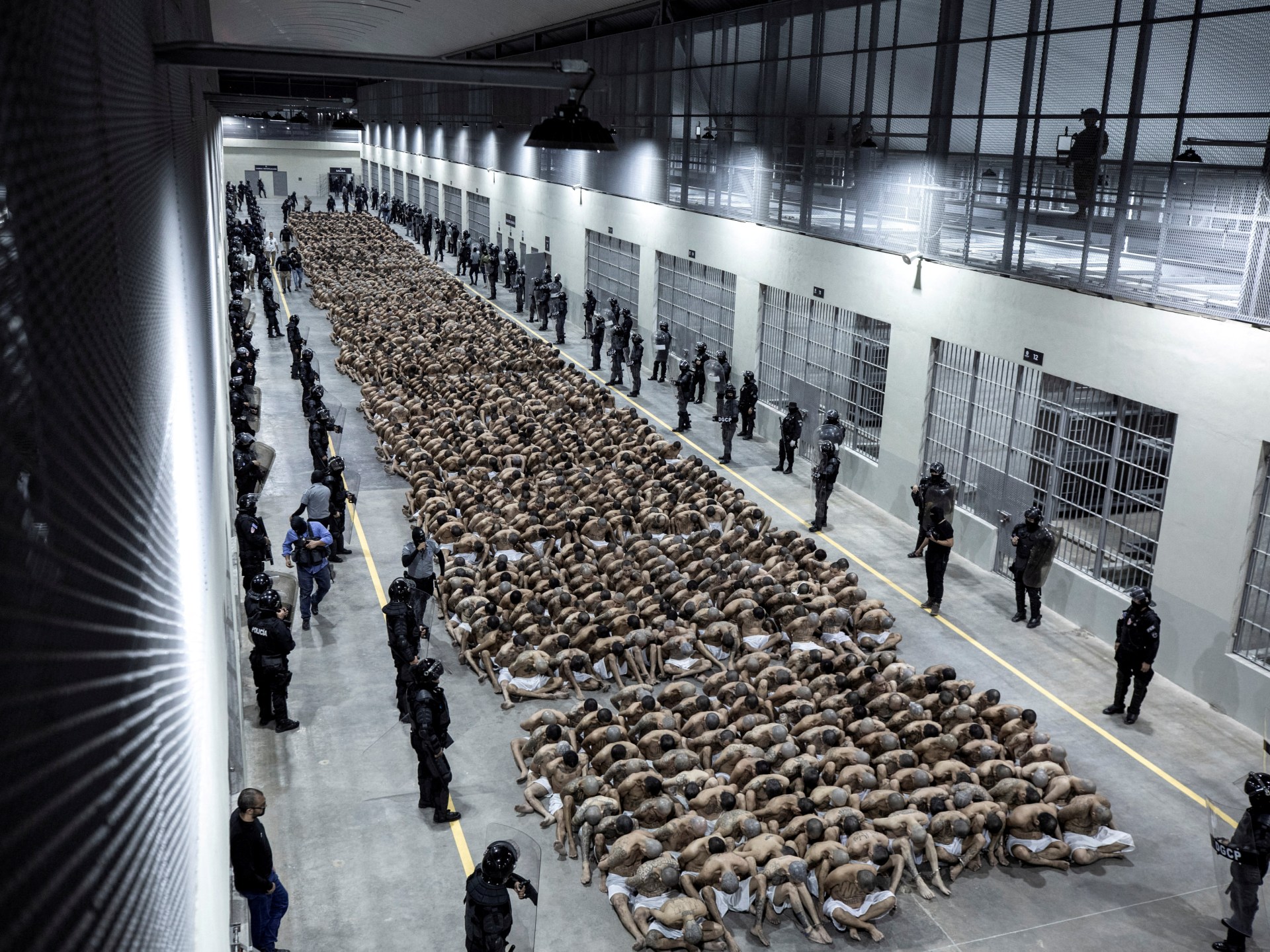 Featured image for El Salvador's year-long gang crackdown results in thousands locked up in mega-prison.