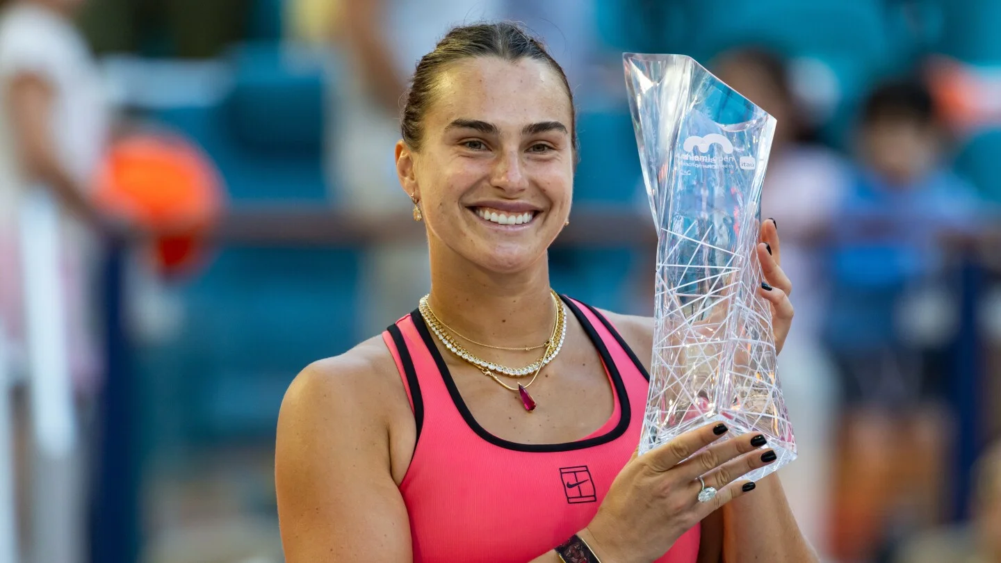 Sabalenka seals Sunshine Double with Miami win over Gauff