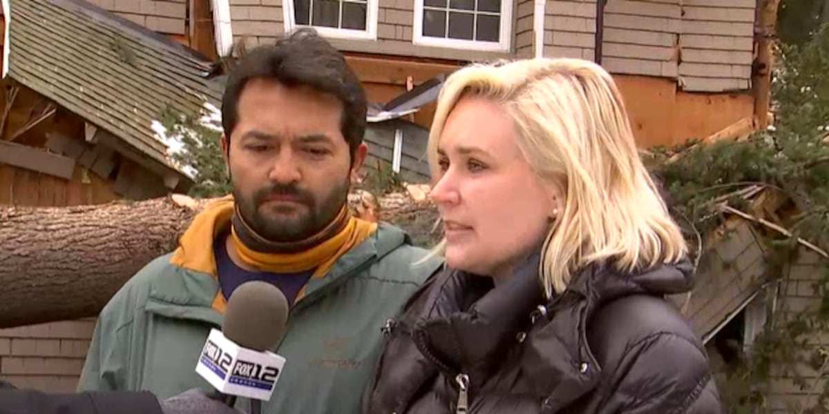Featured image for "Survival Story: Couple Escapes Trapped Home as Trees Fall in Lake Oswego"