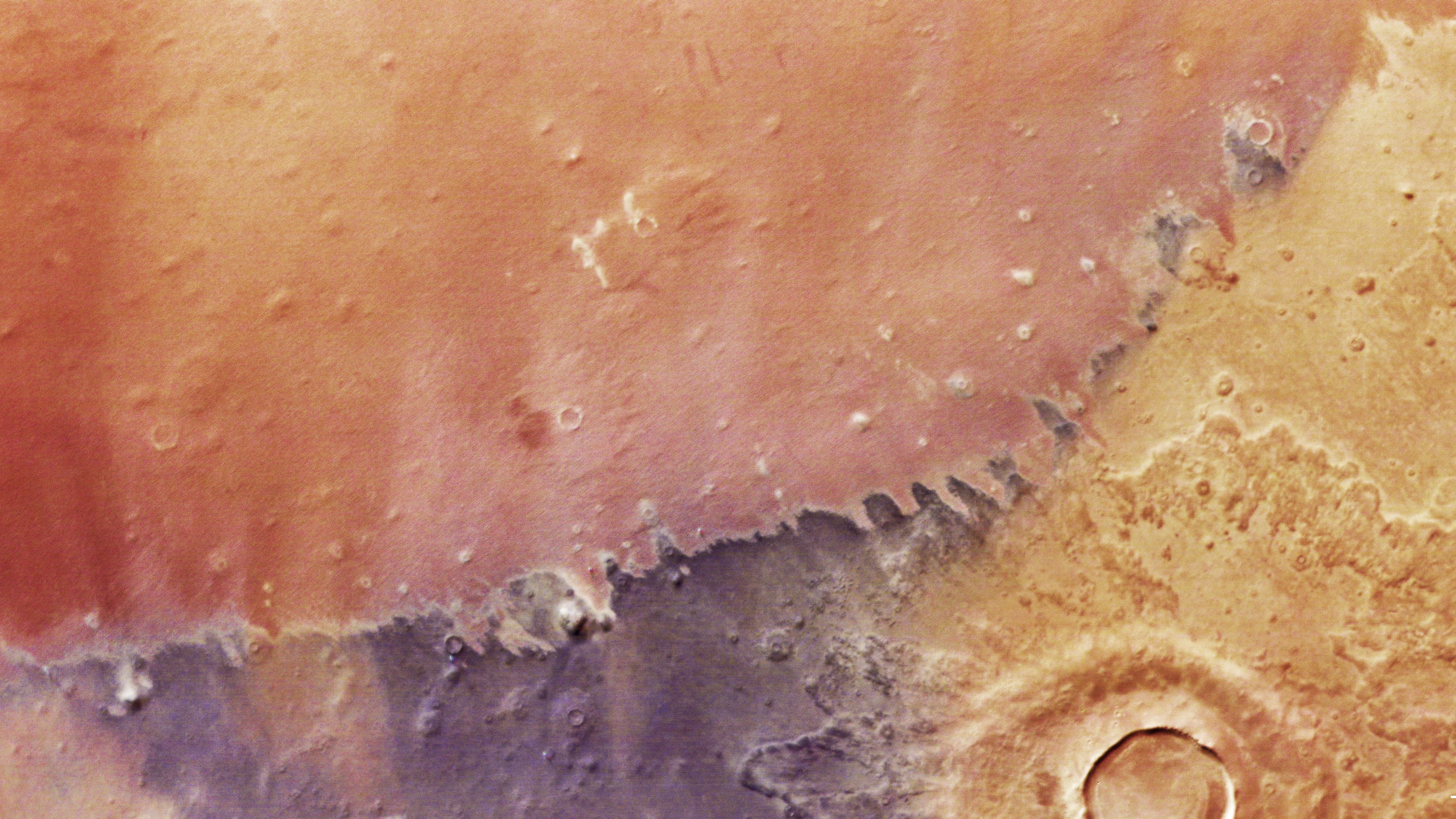 Featured image for ESA's New Satellite Image Reveals Mars' Vibrant and Dynamic Surface