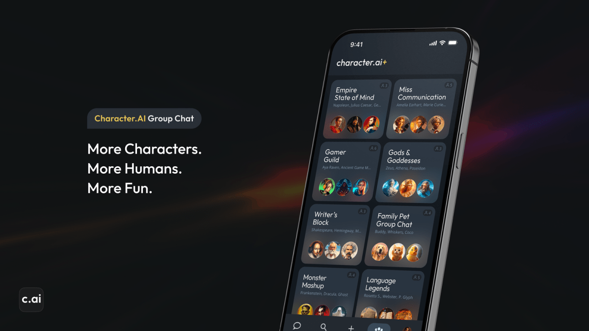 Featured image for Character.AI Revolutionizes Group Chats with AI-Powered Conversations