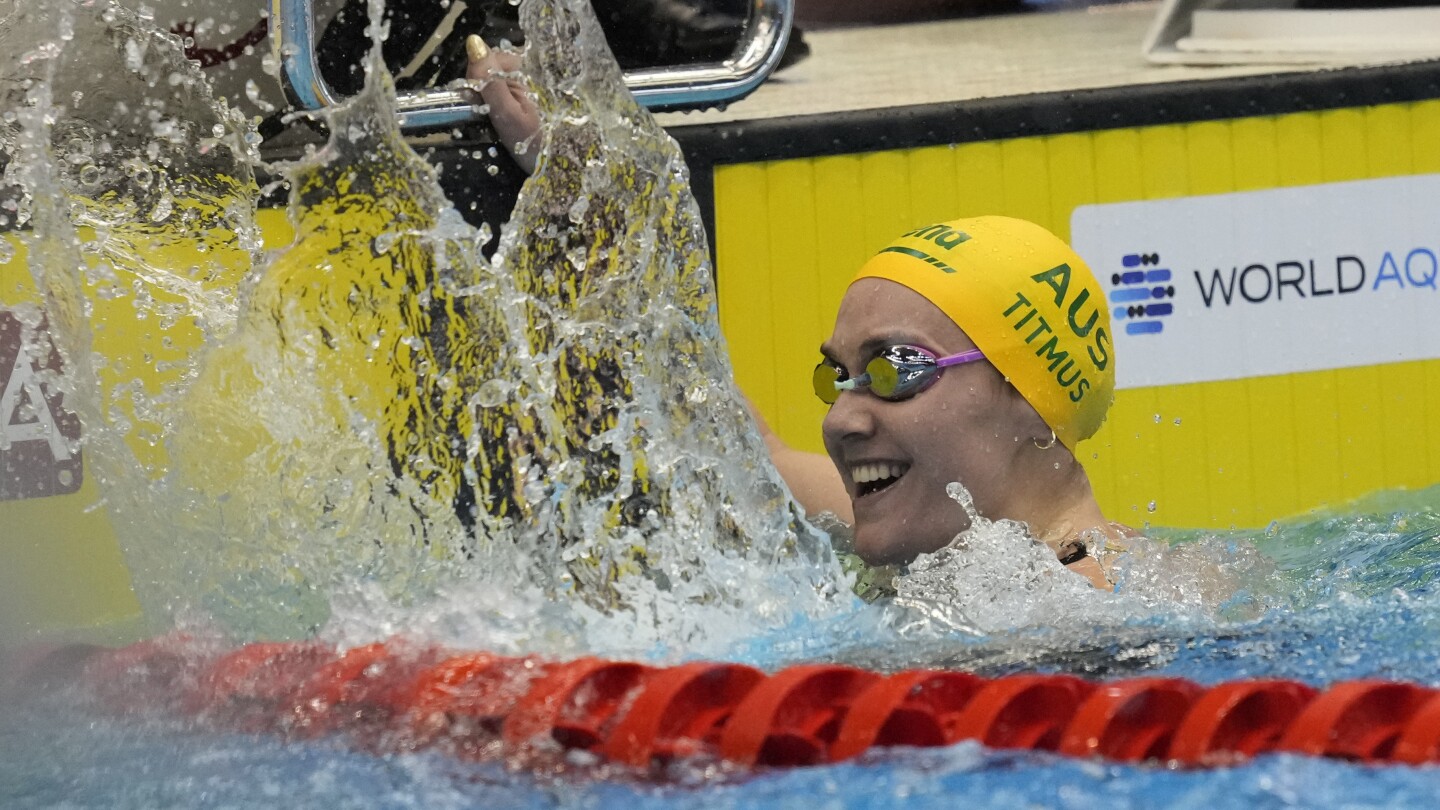 Featured image for "Titmus Shatters World Record, Australia Dominates 400 Freestyle at World Championships"