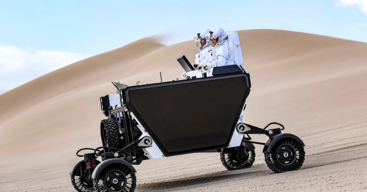 Featured image for Private Moon Rover to Launch on SpaceX Starship in 2026.