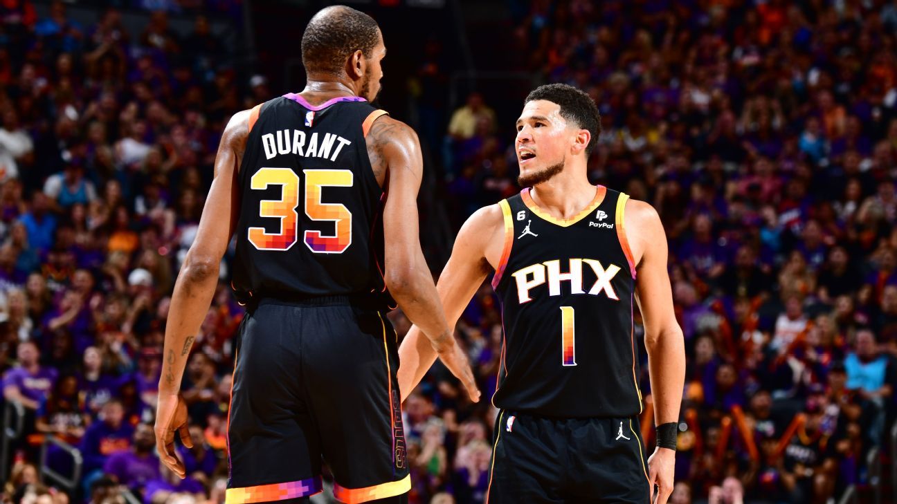 Booker and Durant's 86-point performance leads Suns to victory over Nuggets in Game 3.