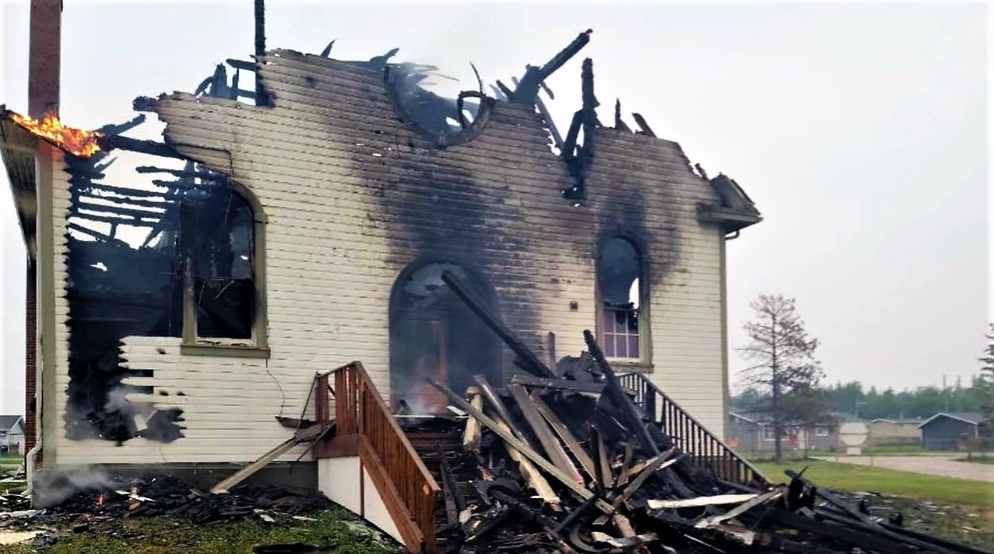 Featured image for "Spate of Church Fires Ravages Canada Since May 2021"